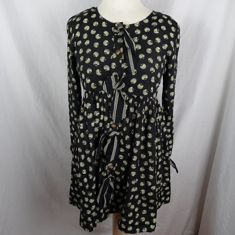 Vintage 80s / 90s Britland Seashells Button up Dress Size 3